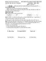 đề thi vật lý 7tự luận 2 ma đề có đáp an