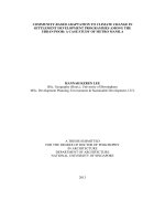 Community based adaptation to climate change in settlement development programmes among the urban poor a case study of metro manila 