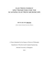 lectron energy spectrometers for the scanning electron microscope 