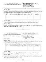 Đề & đáp án  thi HK2 Lịch sử 10 (tham khảo)