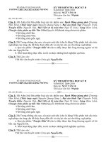 Đề & đáp án thi HK2 Ngữ văn 10 (tham khảo)