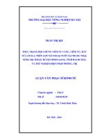 Thực trạng hội chứng viêm tử cung, viêm vú, mất sữa (m m a ) trên lợn nái ngoại nuôi tại trang trại  nông hộ thuộc huyện bình giang, tỉnh hải dương và thử nghiệm biện pháp phòng trị