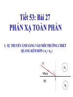 Bài giảng: Phản xạ toàn phần