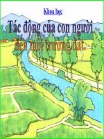 Tác động của con người đễn môi trường đất