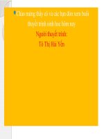 Bài 1. trao đổi nước và muối khoáng