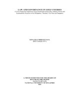 Law and governance in golf courses a cross national comparison of environmental frameworks, industry norms and sustainability practices in the philippines, thailand, viet nam and singapore title page 