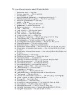 Từ vựng tiếng anh chuyên ngành kế toán tài chính