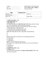 Đề Kiểm tra cuối Học kỳ II Tiếng Việt lớp 2 6