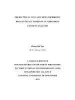 Predicting in vivo anti hepatofibrotic drug efficacy based on in vitro high content analysis 