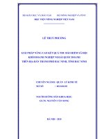 Giải pháp nâng cao kết quả thu bảo hiểm xã hội khối doanh nghiệp ngoài quốc doanh trên địa bàn thành phố bắc ninh, tỉnh bắc ninh