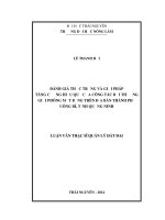 Đánh giá thực trạng và giải pháp tăng cường hiệu quả của công tác bồi thường giải phóng mặt bằng trên địa bàn thành phố uông bí, tỉnh ninh