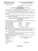 Bản Kế hoạch thực hiện QCDC năm học 2009 2010