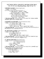 Ngữ phap TA DUNG cho HS cấp THCS