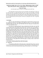 ĐÁNH GIÁ HIỆU QUẢ của các CÔNG TRÌNH KHAI THÁC nước THI CÔNG BẰNG CÔNG NGHỆ KHOAN TUẦN HOÀN NGƯỢC 