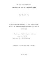 Sự giãn nở nhanh của vũ trụ thời kì đầu trong lí thuyết tương đối tổng quát mở rộng f(r)