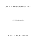 Privacy aware surveillance system design 