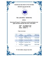 Xây dựng Kế hoạch E –Marketing cho Hội chợ đồ gỗ và mỹ  nghệ xuất khẩu Việt Nam năm 2015 –VIFA EXPO