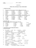 de thi cho sinh vien không chuyên