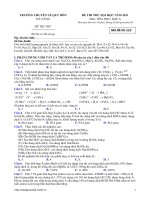 Đề thi thử lần III Lê Quý Đôn   Đà Nẵng