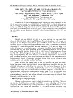 BIỂU HIỆN của BIẾN đổi KHÍ hậu và tác ĐỘNG lên tài NGUYÊN nước của TỈNH BÌNH ĐỊNH 