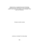 Hydrological consequences of converting forested land to coffee plantations and other agriculture crops in sumber jaya watershed, west lampung, indonesia 