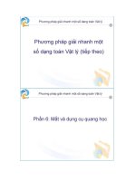 PHUONG PHAP GIAI NHANH CAC BAI TOAN VAT LY TAP 2