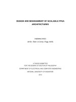 DESIGN AND MANAGMENT OF SCALABLE FPGA ARCHITECTURES 