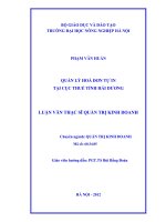 Quản lý hoá đơn tự in tại cục thuế tỉnh hải dương