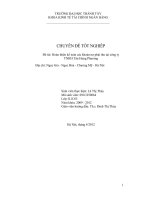 Đề tài hoàn thiện kế toán các khoản nợ phải thu tại công ty TNHH tân hưng phương