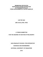 Membrane protected micro solid phase extraction of pharmaceuticals from environmental water samples 