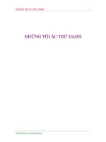 Những tội ác trứ danh