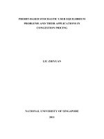 Probit based stochastic user equilibrium problems and their applications in congestion pricing 
