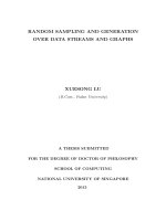 Random sampling and generation over data streams and graphs 