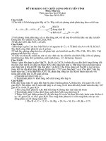 đề khảo sát đội tuyển học sinh giỏi