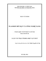 Plasmon bề mặt và công nghệ nano