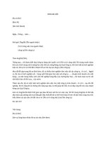 Mẫu đơn xin việc chung 