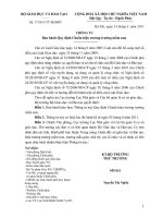 QUY ĐỊNH Chuẩn hiệu trưởng trường mầm non