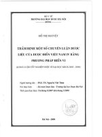 Thẩm định một số chuyên luận dược liệu của dược điển việt nam 4 bằng phương pháp hiển vi