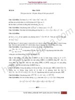 Tuyệt đỉnh luyện đề thi môn toán THPT 2015