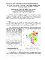 ĐÁNH GIÁ HIỆN TRẠNG CÔNG tác bảo vệ môi TRƯỜNG của các cơ sở sản XUẤT nằm NGOÀI KHU CÔNG NGHIỆP tại THỊ xã THUẬN AN 