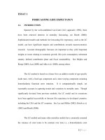 Essays on forecasting life expectancy and fiscal sustainability 2 