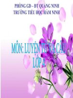 LTC: Vị ngữ trong câu kể Ai làm gì?