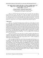 TÁC ĐỘNG PHÁT TRIỂN đô THỊ và CÔNG NGHIỆP KHU vực PHÍA tây NAM VĨNH PHÚC đến CHẾ độ lũ lụt SÔNG PHAN – cà lồ 