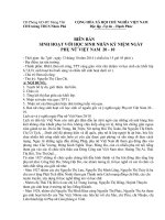 Lịch sử và ý nghĩa ngày phụ nữ việt nam 20