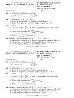 Đề & đáp án thi HK2 Toán 10 (tham khảo)