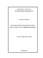 Bảo vệ bản quyền ảnh số bằng kỹ thuật thủy vân dựa vào các phép biến đổi rời rạc (LV01403)