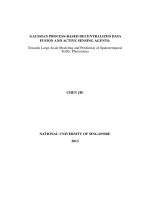 Gaussian process based decentralized data fusion and active sensing agents towards large scale modeling and prediction of spatiotemporal traffic phenomena 