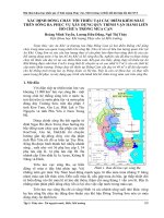 XÁC ĐỊNH DÒNG CHẢY tối THIỂU tại các điểm KIỂM SOÁT TRÊN SÔNG BA PHỤC vụ xây DỰNG QUY TRÌNH vận HÀNH LIÊN hồ CHỨA TRONG mùa cạn 