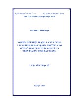 Nghiên cứu hiện trạng và xây dựng các giải pháp bảo vệ môi trường cho một số trại chăn nuôi lợn và gà trên địa bàn tỉnh bắc giang