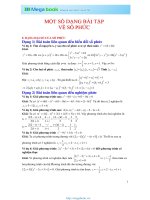 Tập 7 chuyên đề Toán học: Số phức